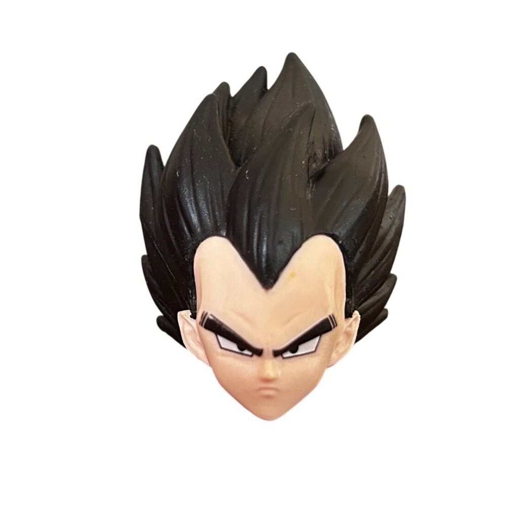 Dragon Ball Z Vegeta Action Figure Head Sculpt Replacement Black Hair 6"‎  anime